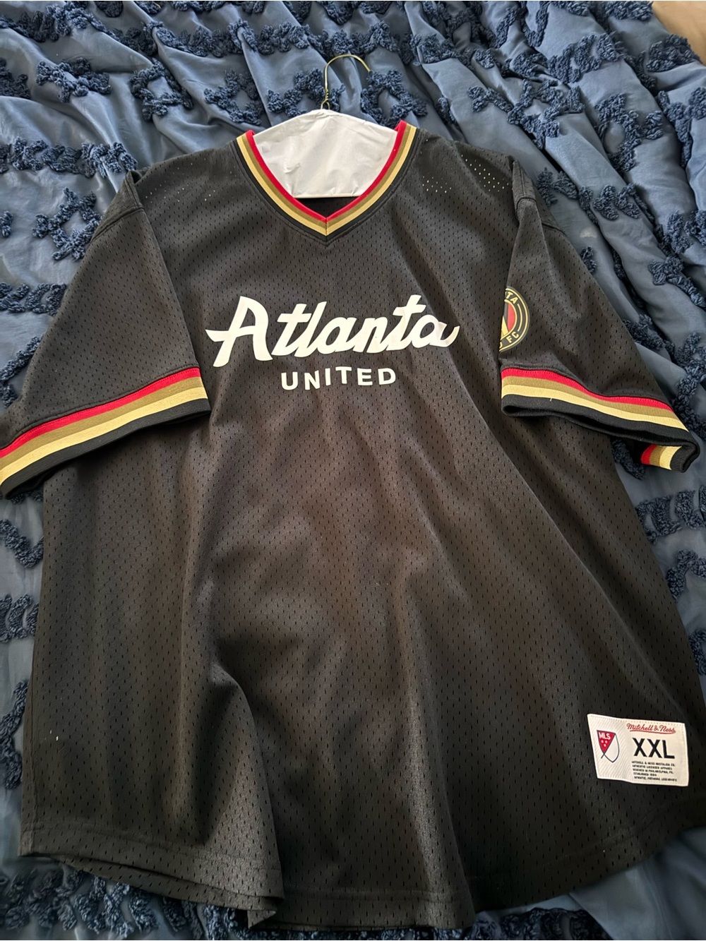 Mitchell & Ness Atlanta United Black Jersey with Red & Gold Trim